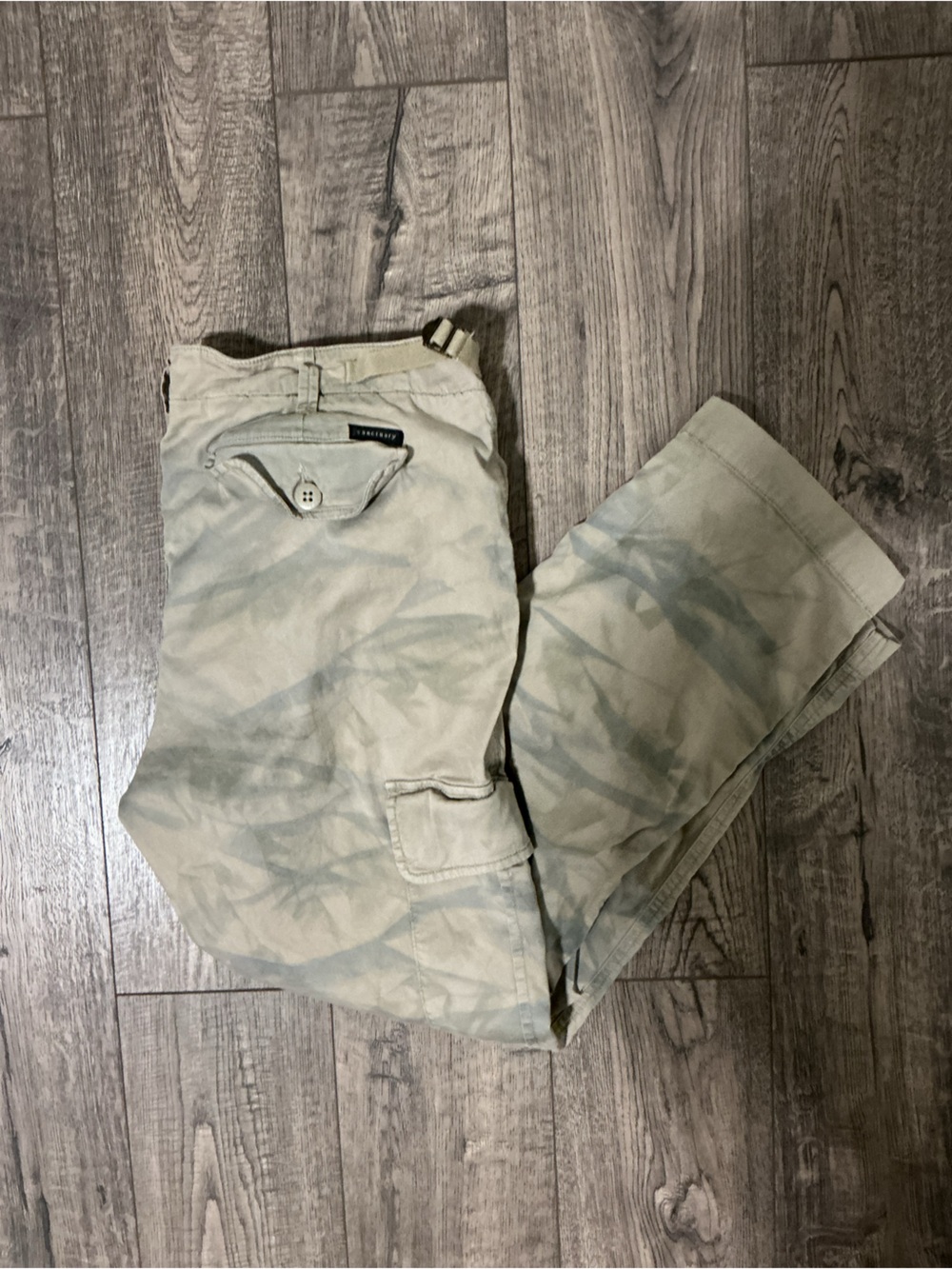 Sanctuary Straight Leg Pants in Olive Tie-Dye Camo Size 31 Safari Jungle Vibe